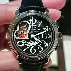 ZENITH EI primero 03.1230.4021 open heart watch